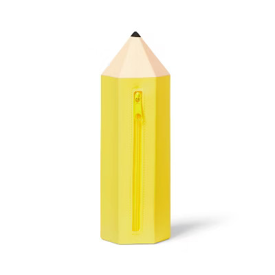 Pencil Shaped Pencil Pouch Yellow - up&up™ | Target