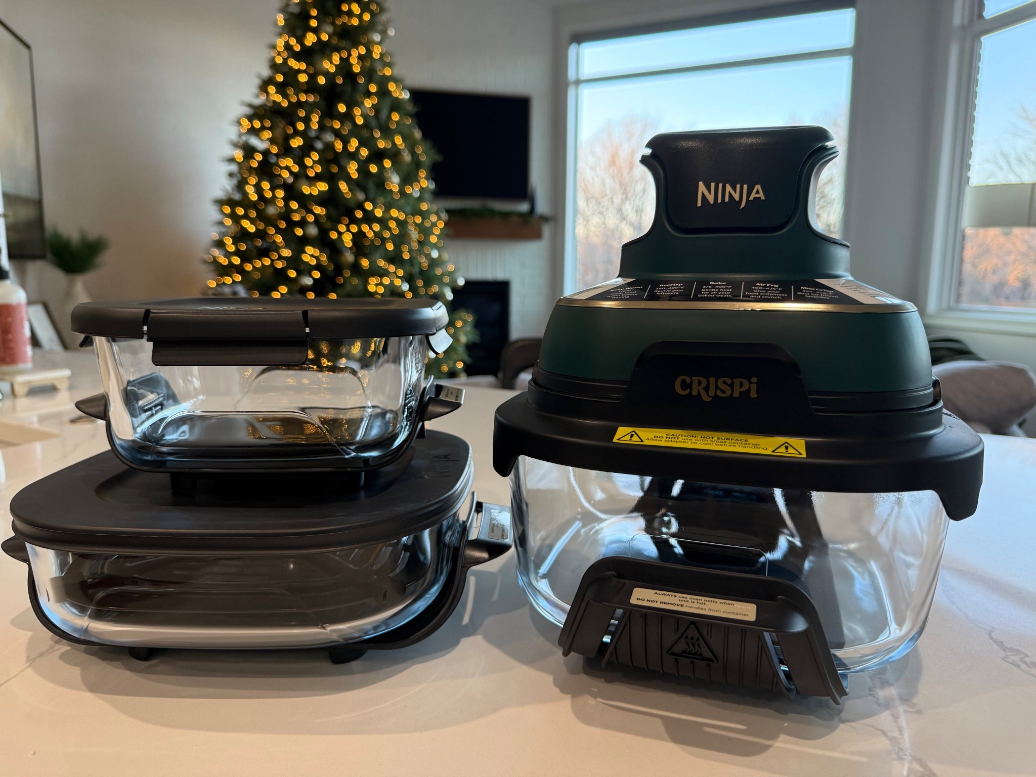Okay this thing is legit!! Ninja Crispi Special Holiday Edition 5-in-1 Portable Glass Air Fryer Cooking System! Yes this set comes with extra portable glass containers with lids! It’s light weight, fits in a drawer, and no more extra dirty dishes!!! Plus everything nests to save space and is dishwasher safe! ⬇️⬇️
@qvc #loveqvc #ad

Code:HOLIDAY20 to save $20 more for new customers! 
https://rstyle.me/+-JVJu8hgqXTky1xOSH3ztw

