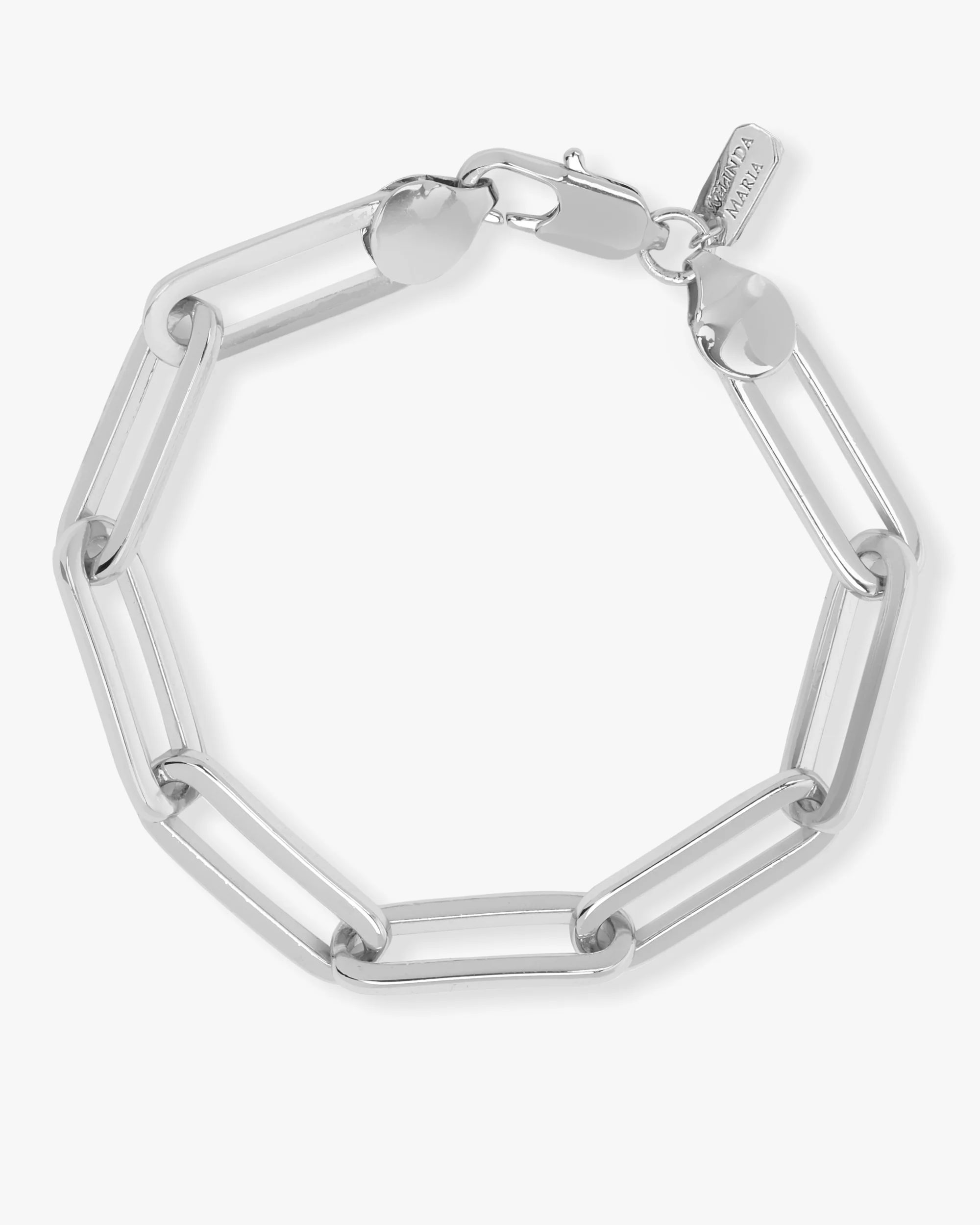 Carrie Chain Link Bracelet - Silver | Melinda Maria
