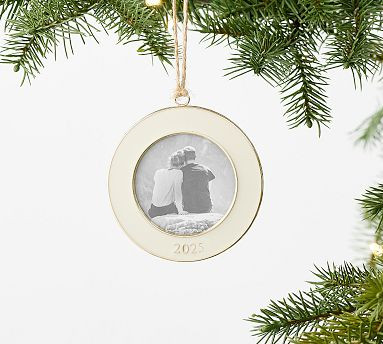 Dated Enamel Frame Ornament 2025 | Pottery Barn (US)