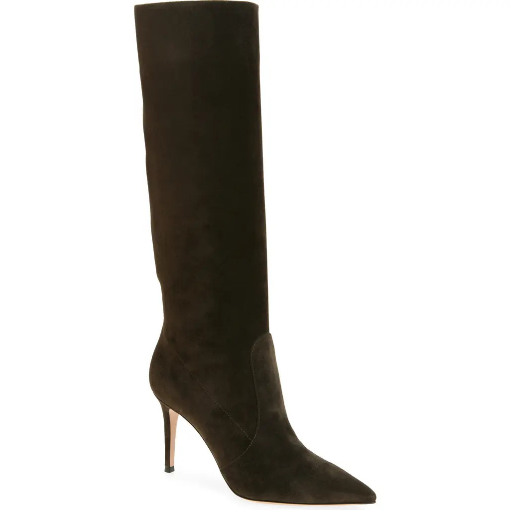 Gianvito Rossi Hansen Pointed Toe Boot in Dark Olive at Nordstrom, Size 8Us | Nordstrom