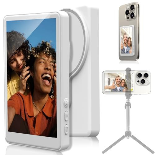 Vlog Selfie Monitor Screen for Phone, Magnetic Mount, 4 inch, Wireless Connection, Phone Rear Camera Selfie Monitor for Vlog Live Stream and TikTok | Amazon (US)