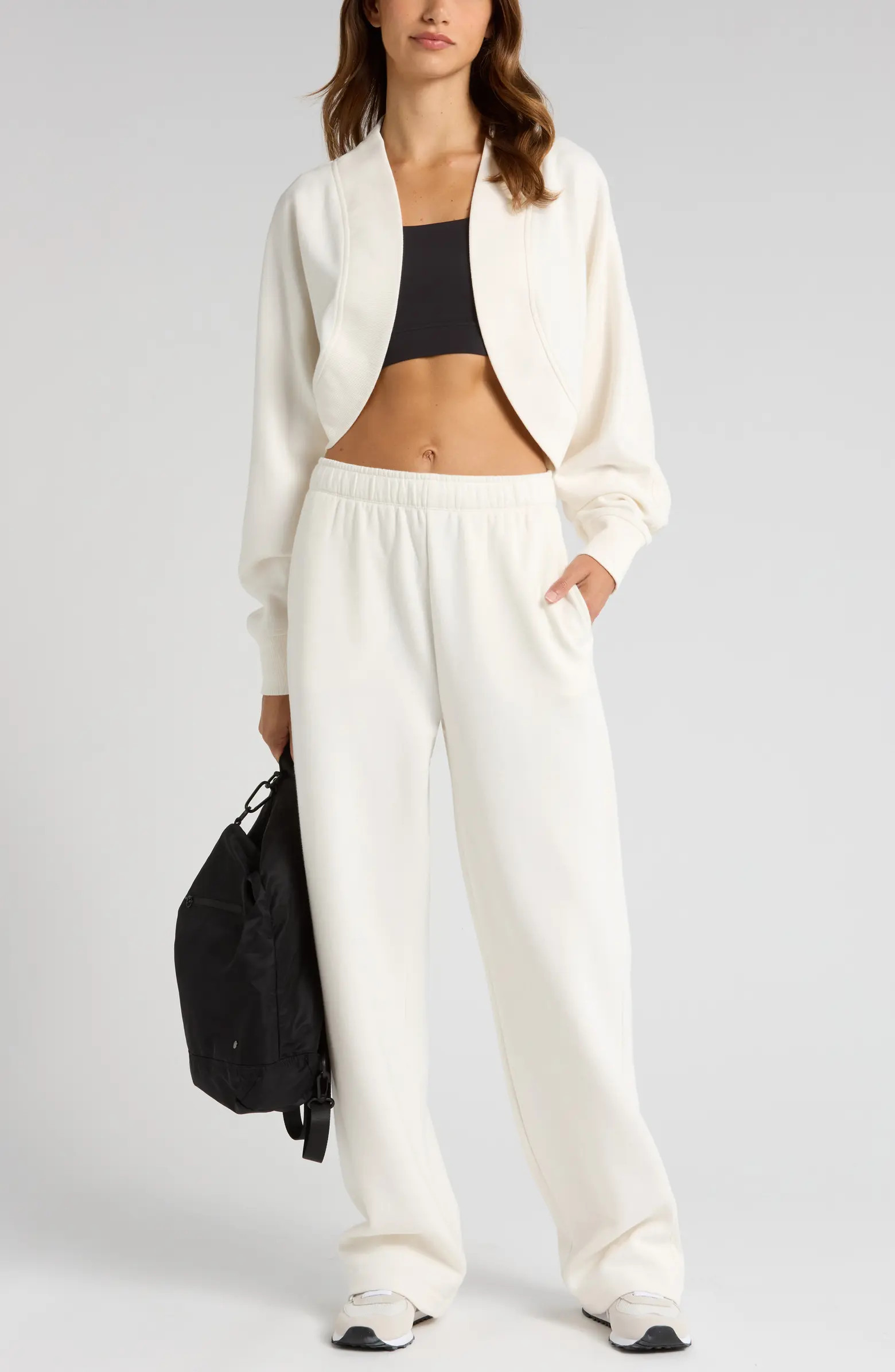 Zella Cloud Fleece Straight Leg Sweatpants | Nordstrom | Nordstrom