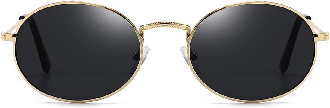 Dollger Oval Sunglasses for Women Vintage Metal Frame Glasses Anti Reflective Retro Eyeglasses Un... | Amazon (US)