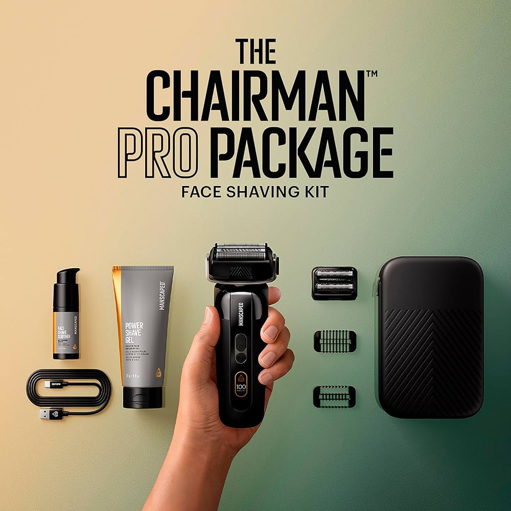 MANSCAPED® The Chairman™ PRO Package - Men’s Electric Face Shaver with Two Interchangeable B... | Amazon (CA)