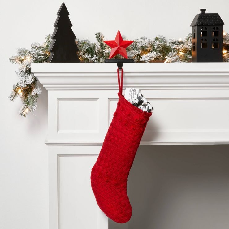 20" Cable Knit Christmas Stocking with Bobbles - Wondershop™ | Target
