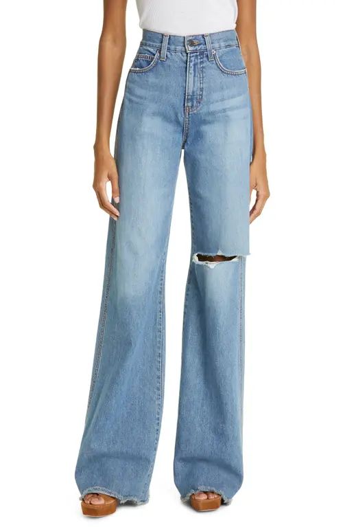 Taylor Ripped High Waist Wide Leg Jeans | Nordstrom
