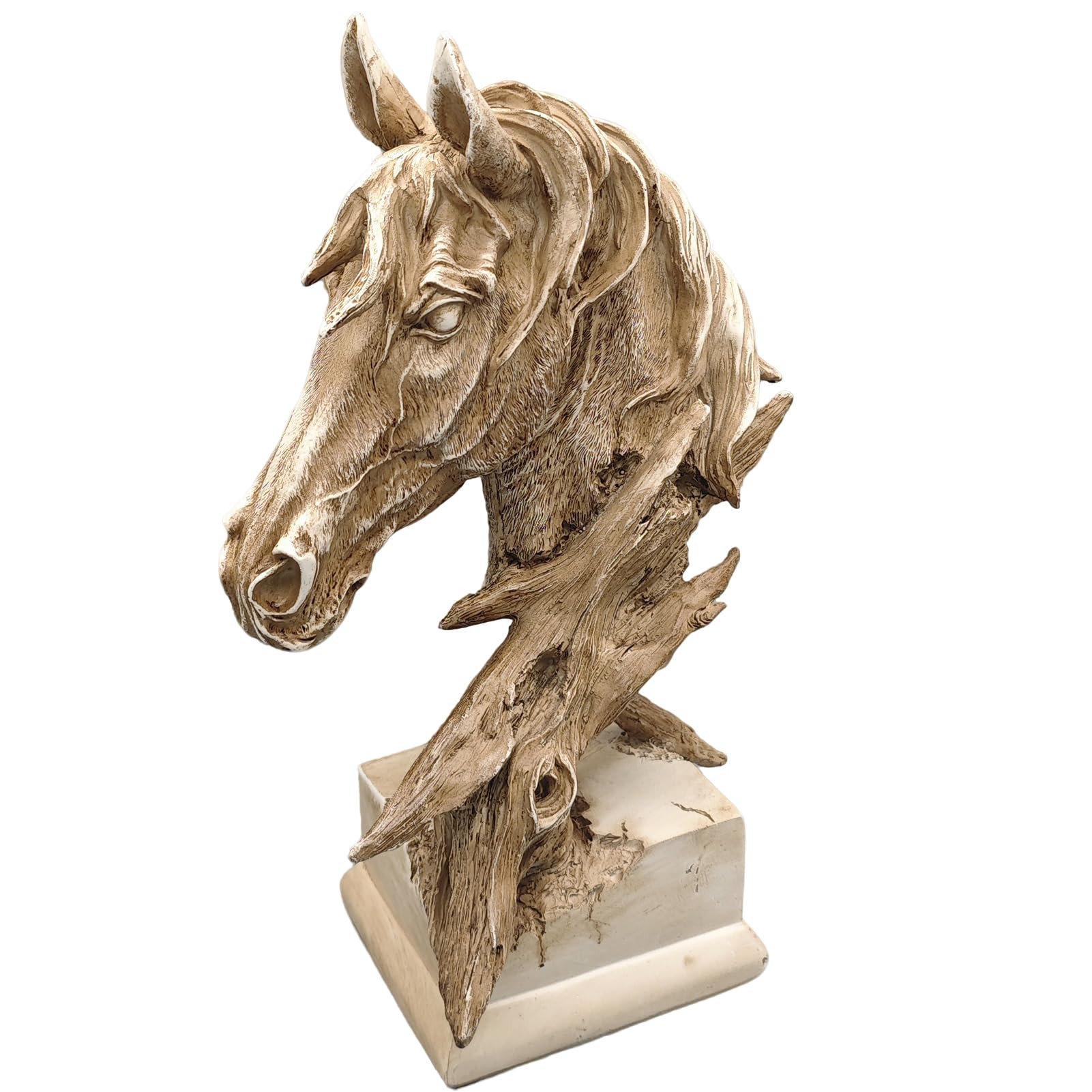 16" Animal Horses Head Bust Table Sculpture Retro Resin Home Decor Statue for Bedroom,Living Room... | Amazon (US)