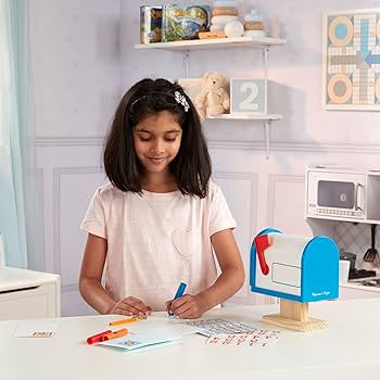 Melissa & Doug My Own Wooden Mailbox Activity Set and Educational Toy With Reusable Letters And P... | Amazon (US)