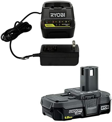 Ryobi P118B 18V Battery Charger & (1) Ryobi P189 18V 1.5 Ah Battery Pack | Amazon (US)