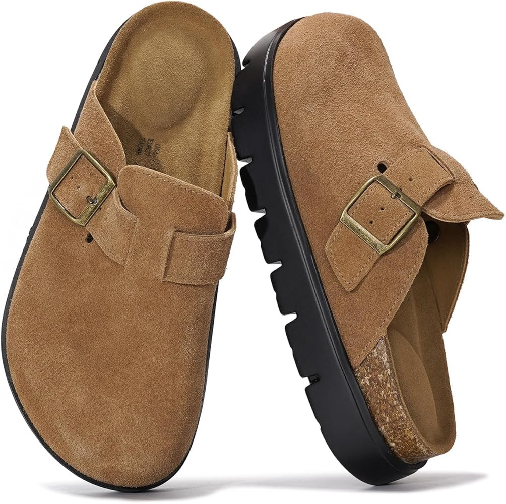 Project Cloud Genuine Leather Clogs for Women - Memory Foam Arch Support Women Footwear Womens Ca... | Amazon (US)