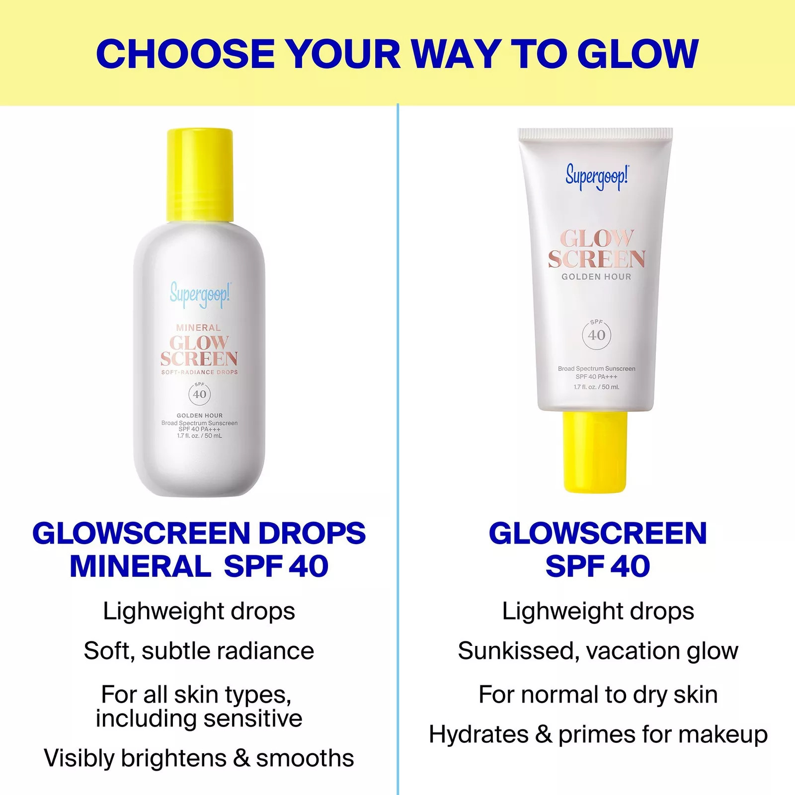Mineral Glowscreen Soft-Radiance Drops SPF 40 | Ulta