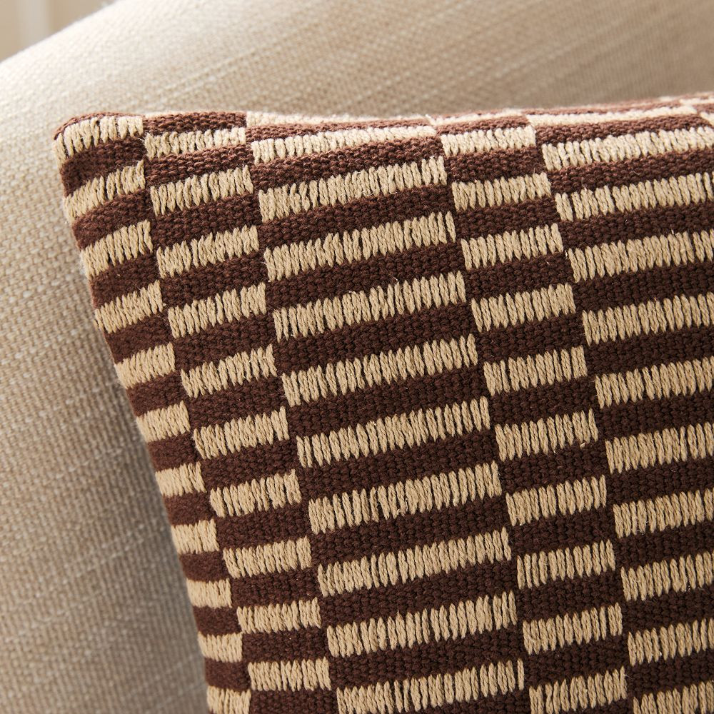 Soft Checker Pillow Cover | West Elm (US)