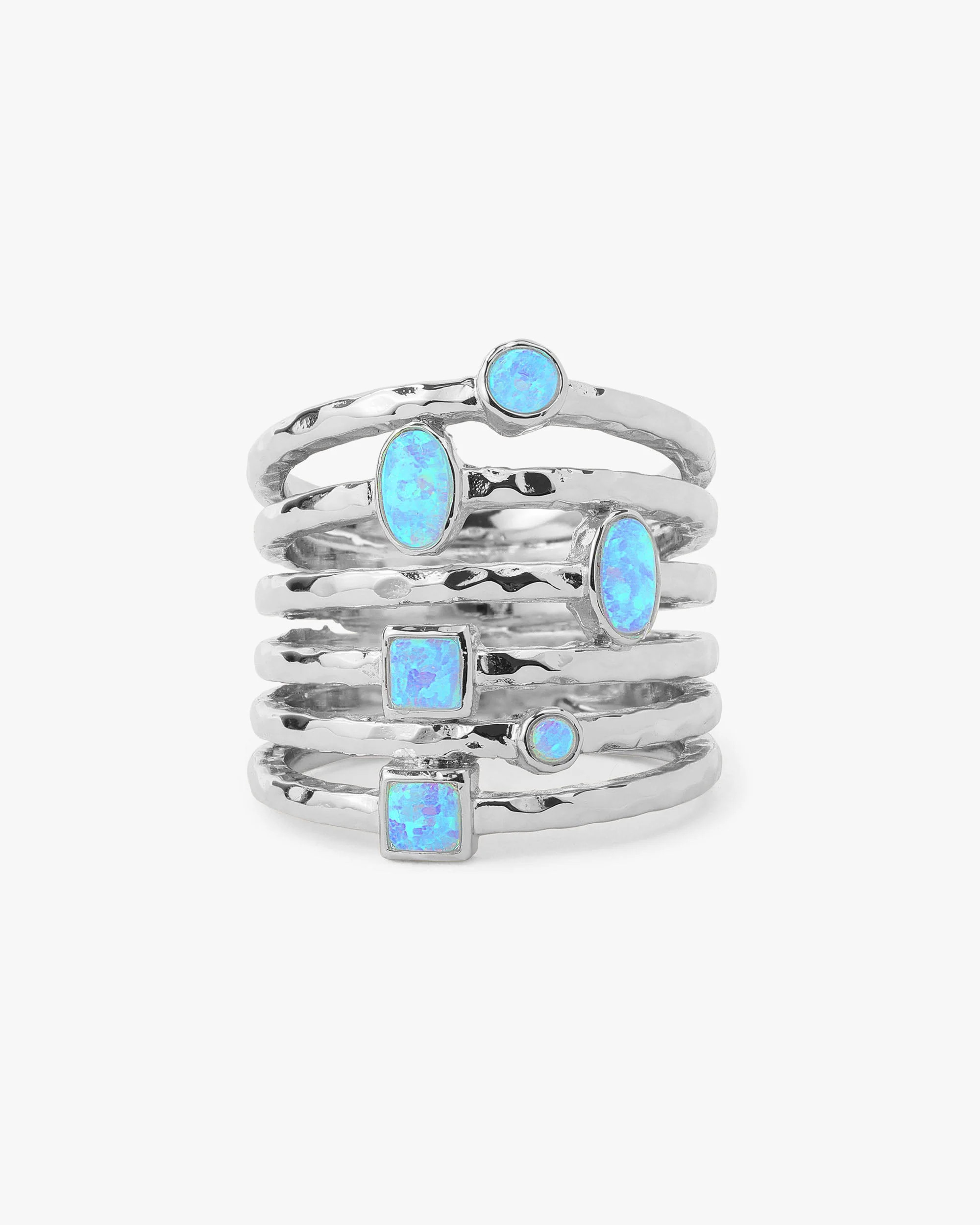 Monroe Ring - Silver|Blue Opal | Melinda Maria Jewelry