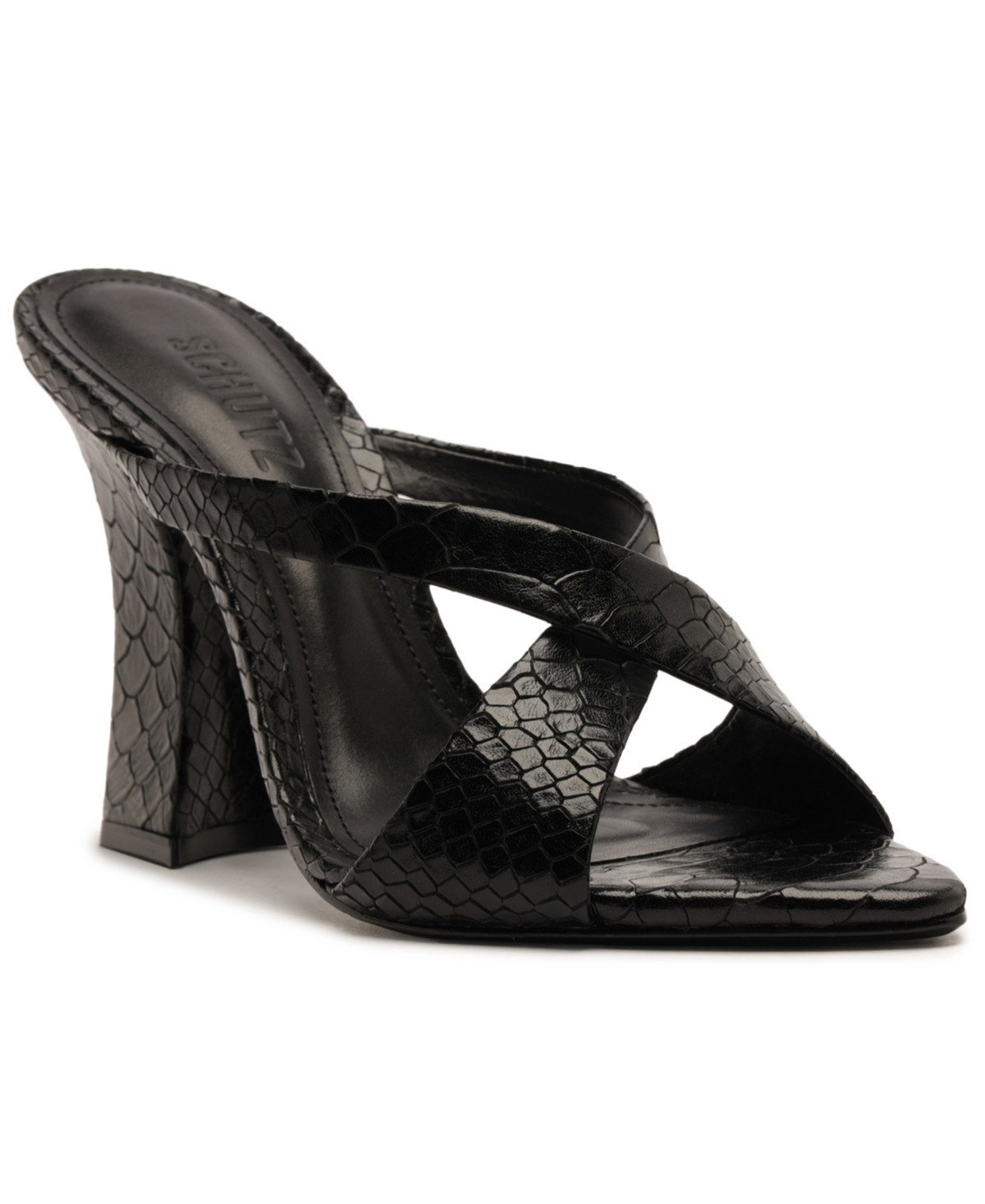 Schutz Women Glenda Slip-On Sandals - Black | Macy's