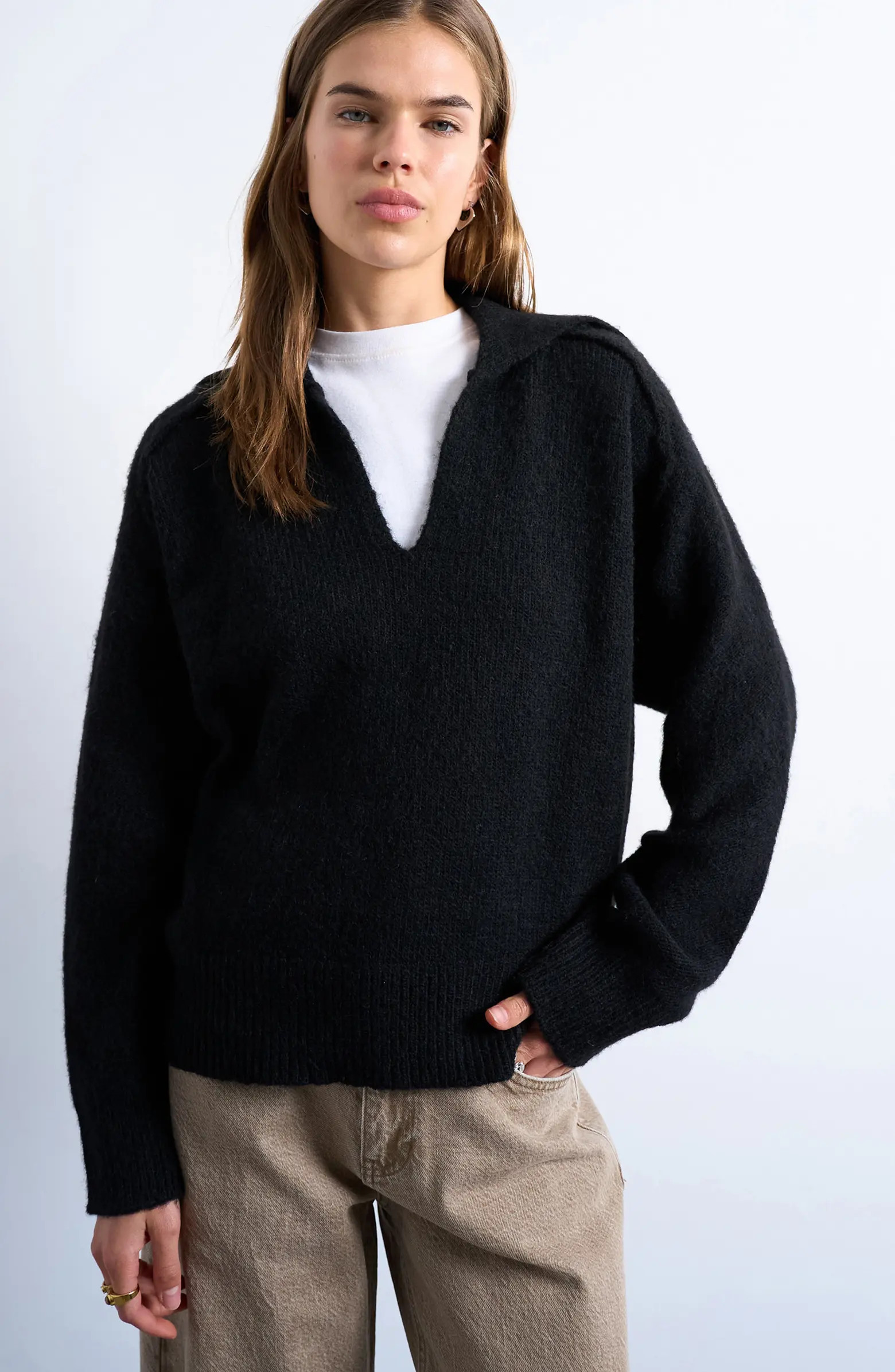 Johnny Collar Sweater | Nordstrom