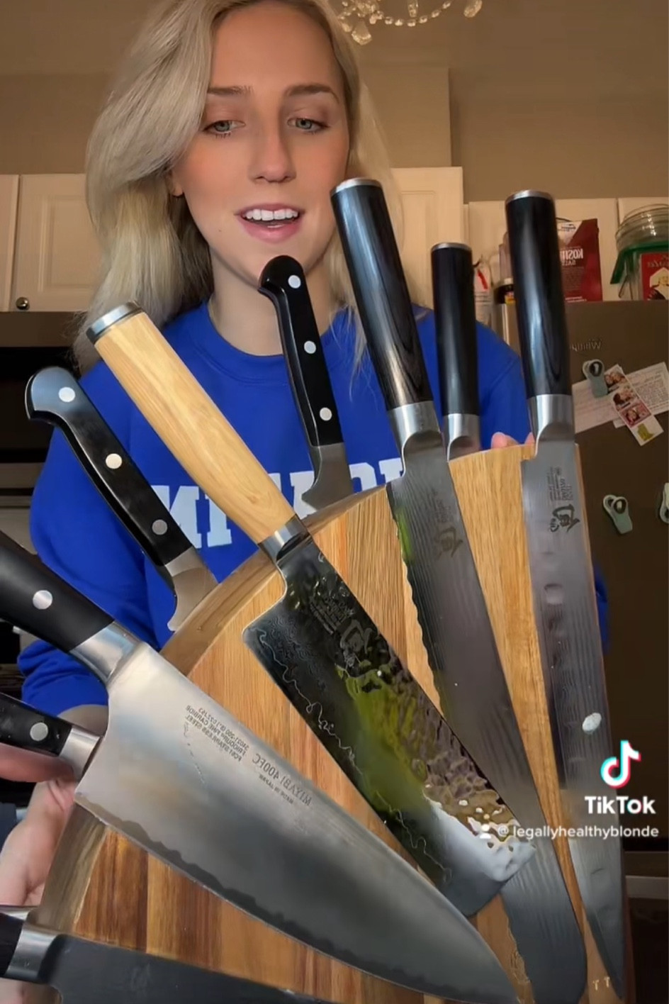 the knives I use daily & the knife block! 
