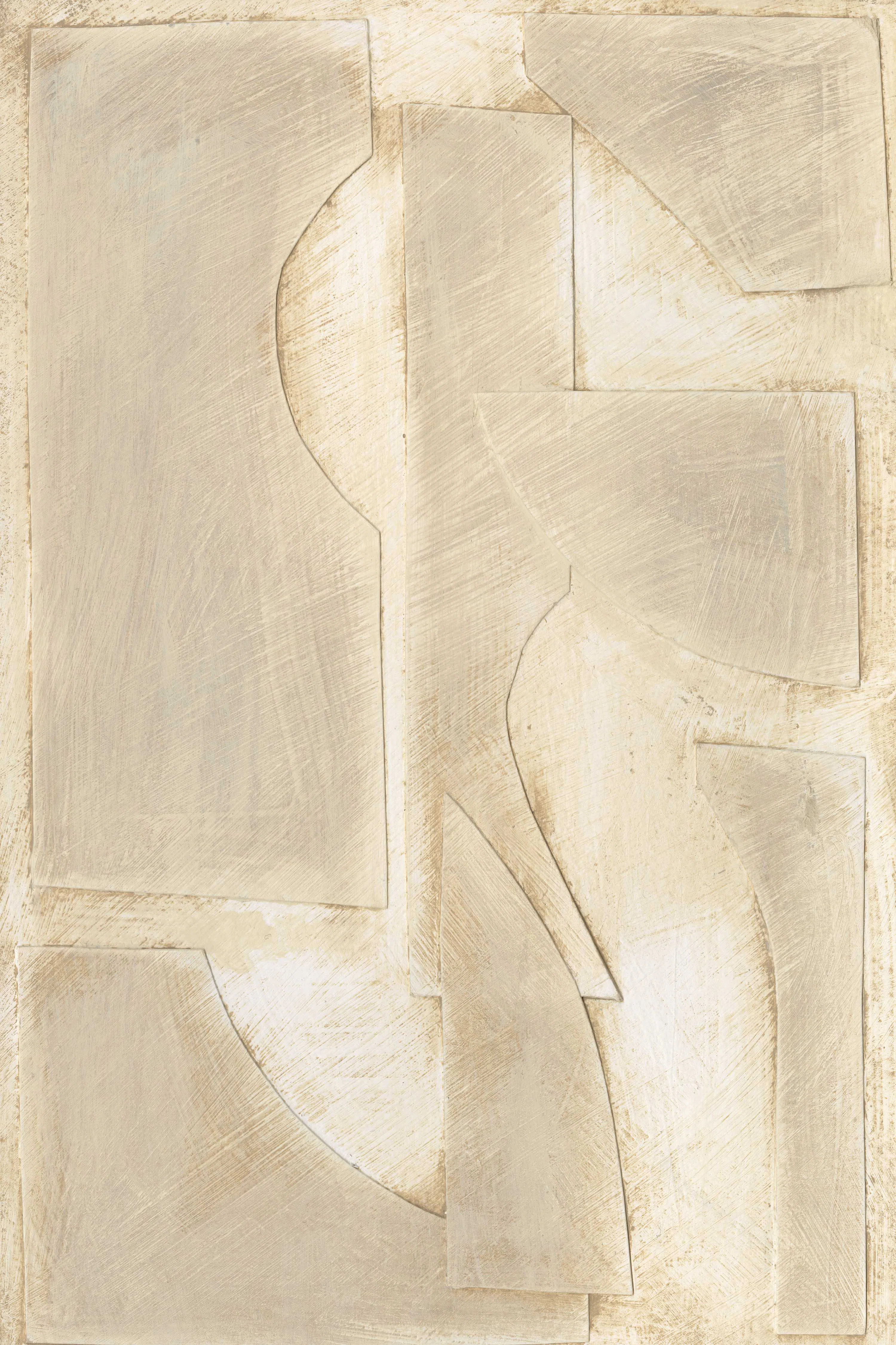 " Buff Abstract Shapes II " by Regina Moore | Wayfair North America