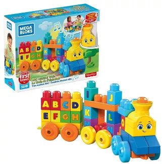 Mega Bloks First Builders ABC Musical Train Construction Set | Target