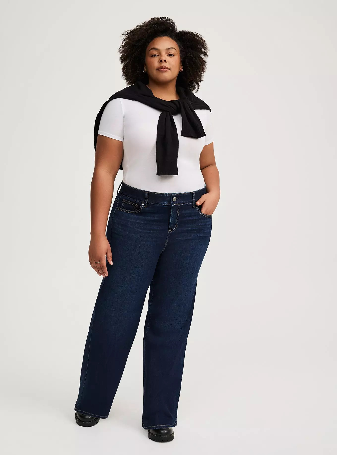 Bombshell Wide Leg High-Rise Jean | Torrid (US & Canada)