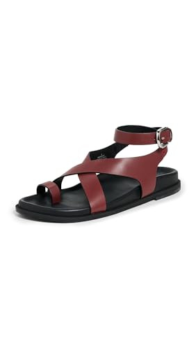 Free People Women's Anya Crisscross Footbed Sandals, Hickory, 8 Medium US | Amazon (US)