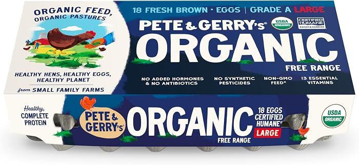 Pete & Gerrys Organic Eggs Large 18 CT | Amazon (US)