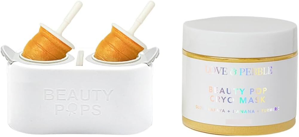 Love & Pebble Beauty Pops - Ice Roller for Face Massage & Skin Care Ice Mask for Face Set with Tu... | Amazon (US)