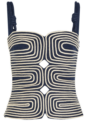 Marea rope-effect linen top | Harvey Nichols