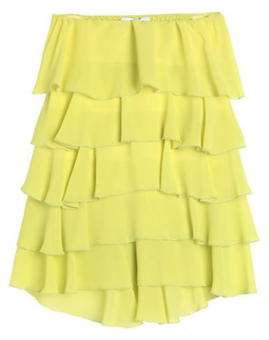 Soallure Woman Mini skirt Lime green Size 2 Polyester | YOOX (US)