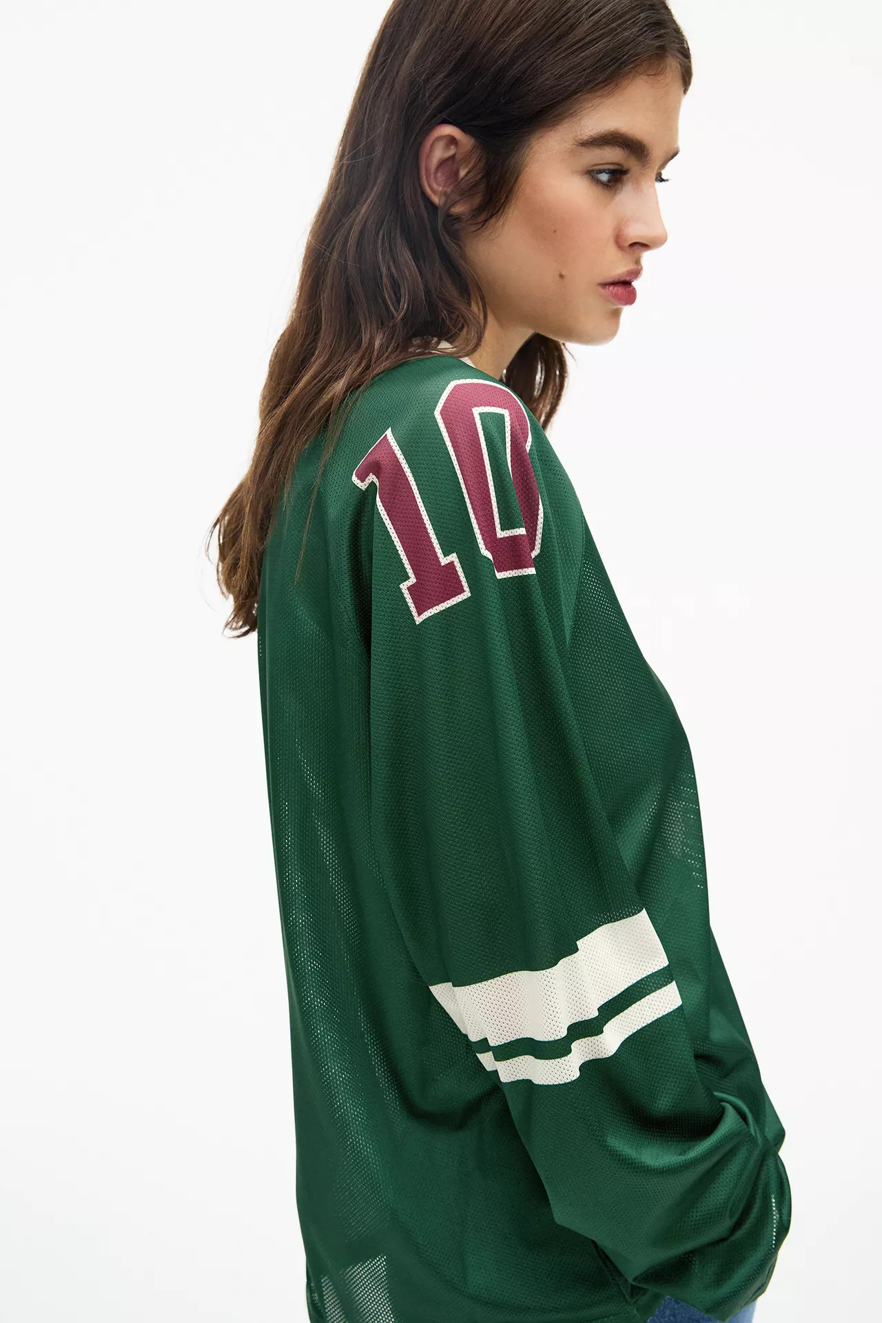 Baseball T-shirt with long sleeves | PULL and BEAR UK