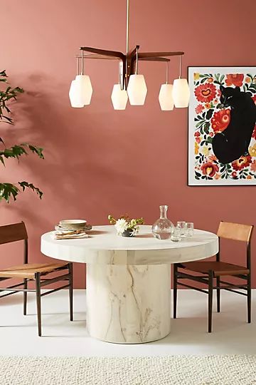 Swirled Drum Reclaimed Dining Table | Anthropologie (US)