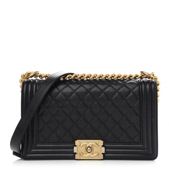 CHANEL

Caviar Quilted Medium Boy Flap Black | Fashionphile