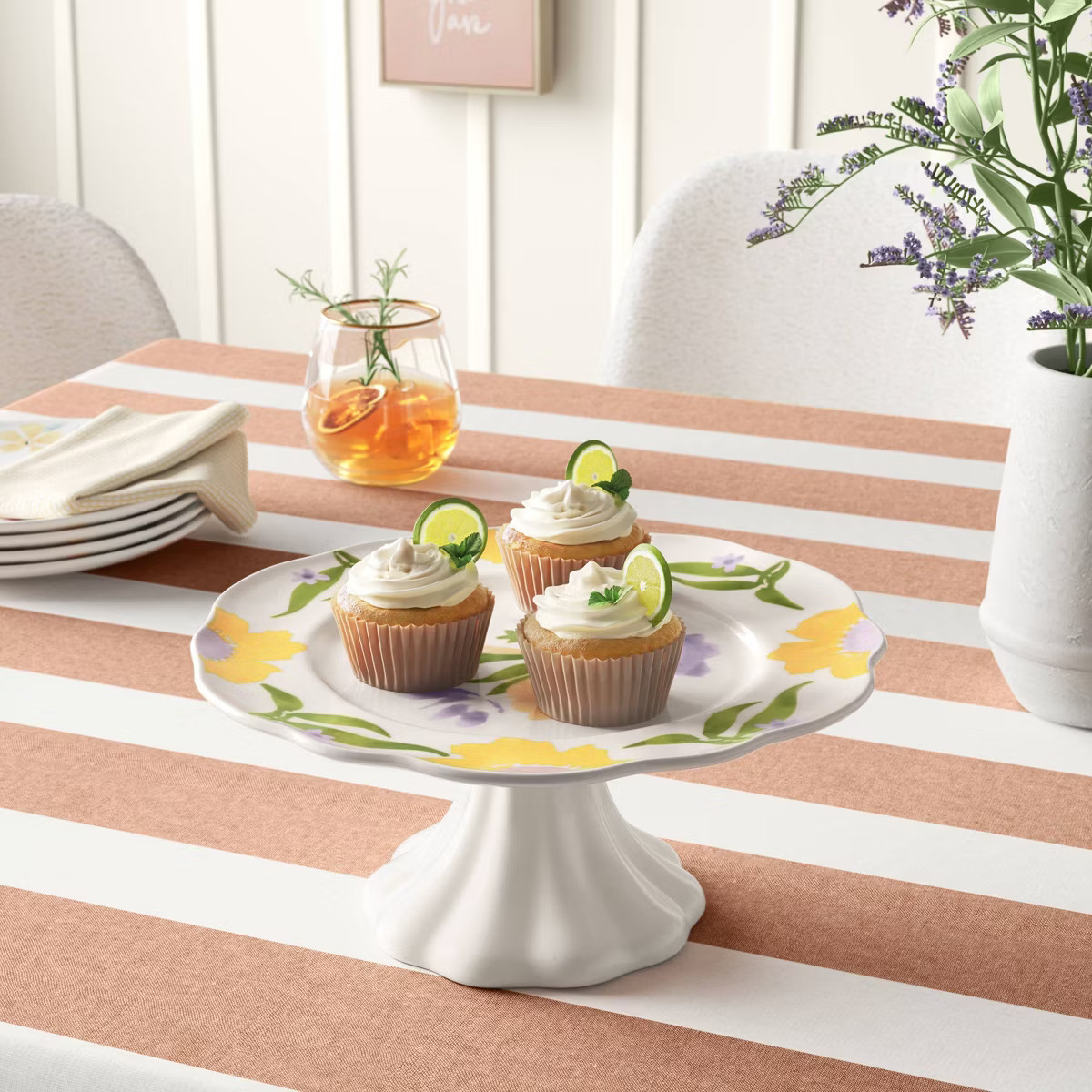 Stoneware Dessert Pedestal Stand - Threshold™ | Target