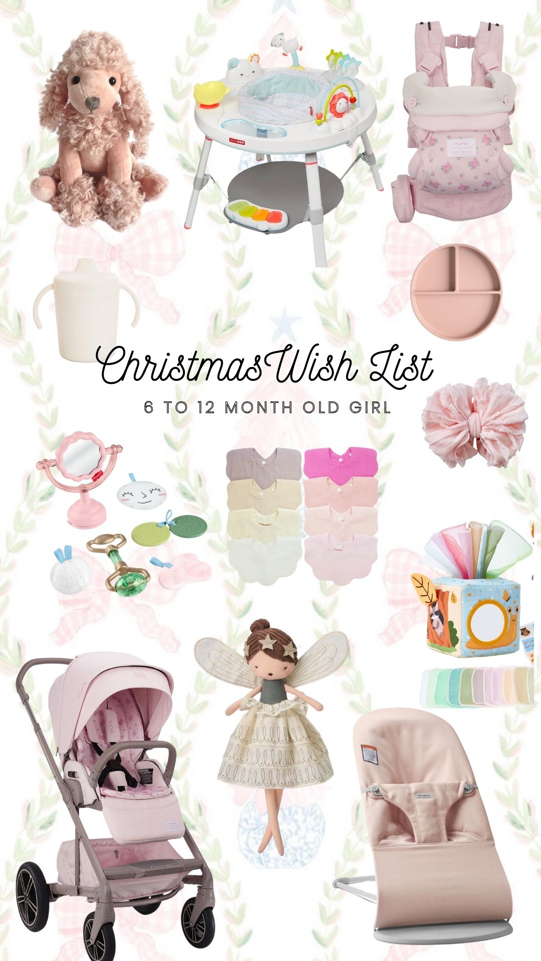 Christmas gift guide for little girls 6 to 12 months old! 