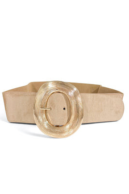 Worth The Time Taupe Stretch Belt Taupe | The Willow Tree