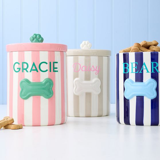 Ceramic Dog Treat Jar | Mark and Graham