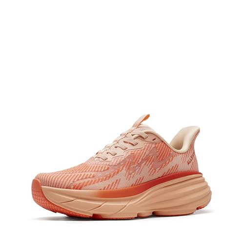 ALLSWIFIT Women's Slip On Walking Shoes Hands-Free Cushion Running Tennis SwiftPlush Non-Slip Comfortable Workout Gym Athletic Fashion Sneakers,Size 8,Orange,AWUMRS2512 | Amazon (US)