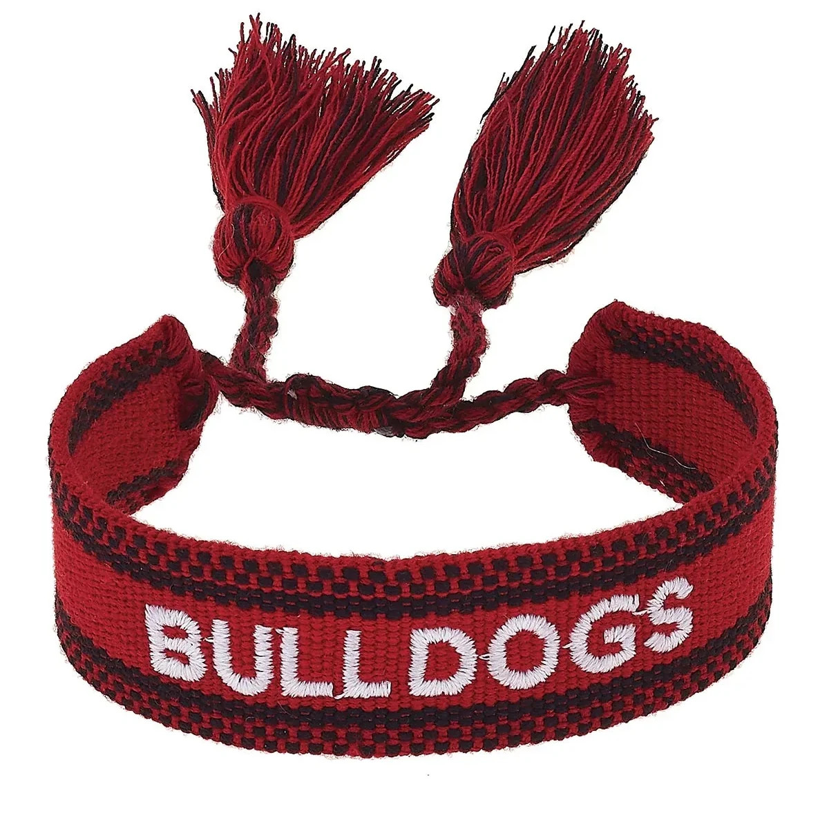 Woven Tassel Bracelet | Georgia Bulldogs | Stewart Simmons