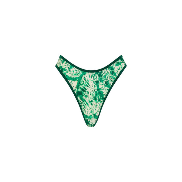 High Leg Thong Bikini Bottom - Emerald Tides | Kulani Kinis ANZ