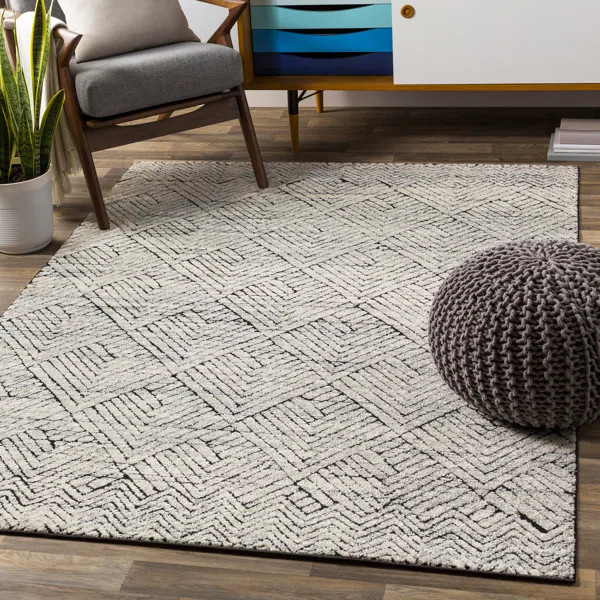 Skyla Southwestern Black/Ivory Area Rug | Wayfair North America