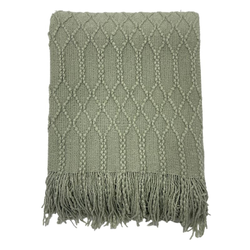 Beverly Sage Green Throw 50x60 | At Home