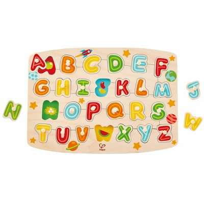 Hape: Peg Puzzle: ABC Picture - 27pc Wooden Puzzle, Ages 3+ | Target