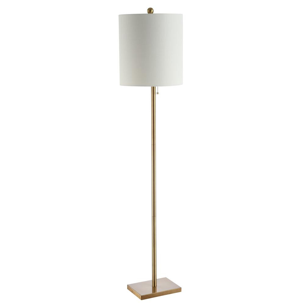 Safavieh Octavius 61 in. Brass Gold Floor Lamp | The Home Depot
