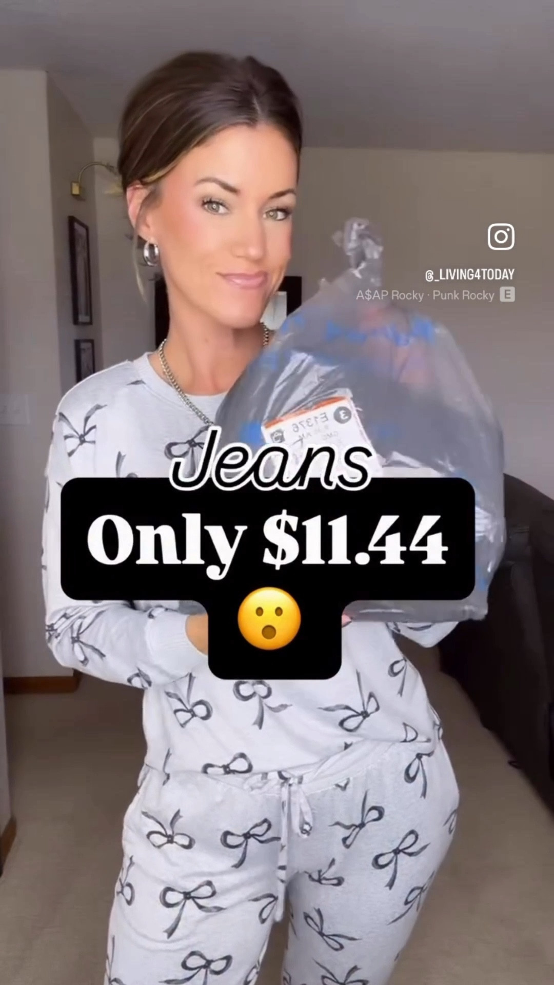 Walmart deals!!!! Jeans less than $12. They run a little big in my opinion. Size down. Wearing 6 and still a little roomy. 
Mules also on sale. Easy way to add some print to any outfit. 
Top/small 

#LTKSaleAlert #LTKootd