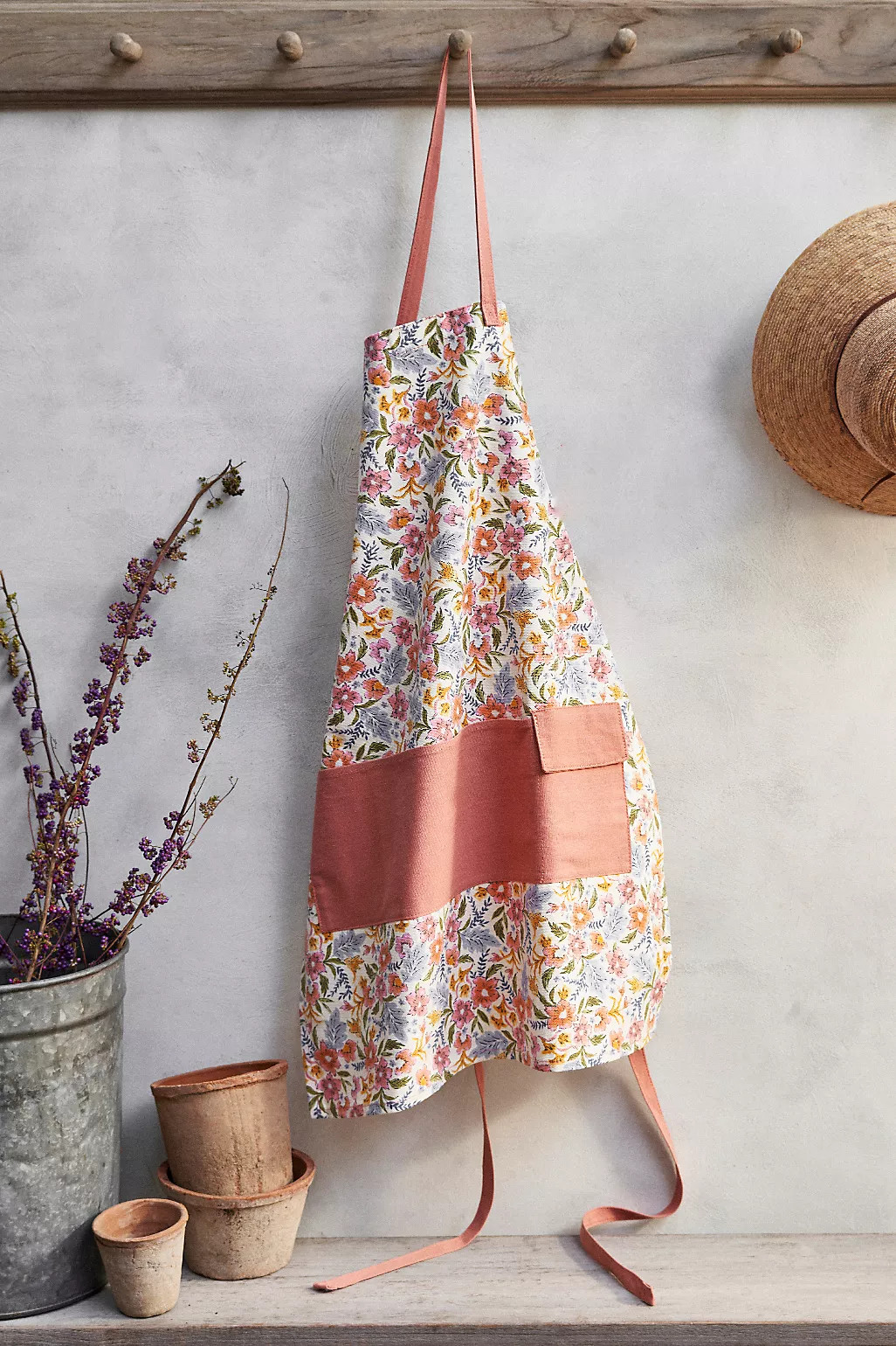 Floral Canvas Garden Apron | Anthropologie (US)