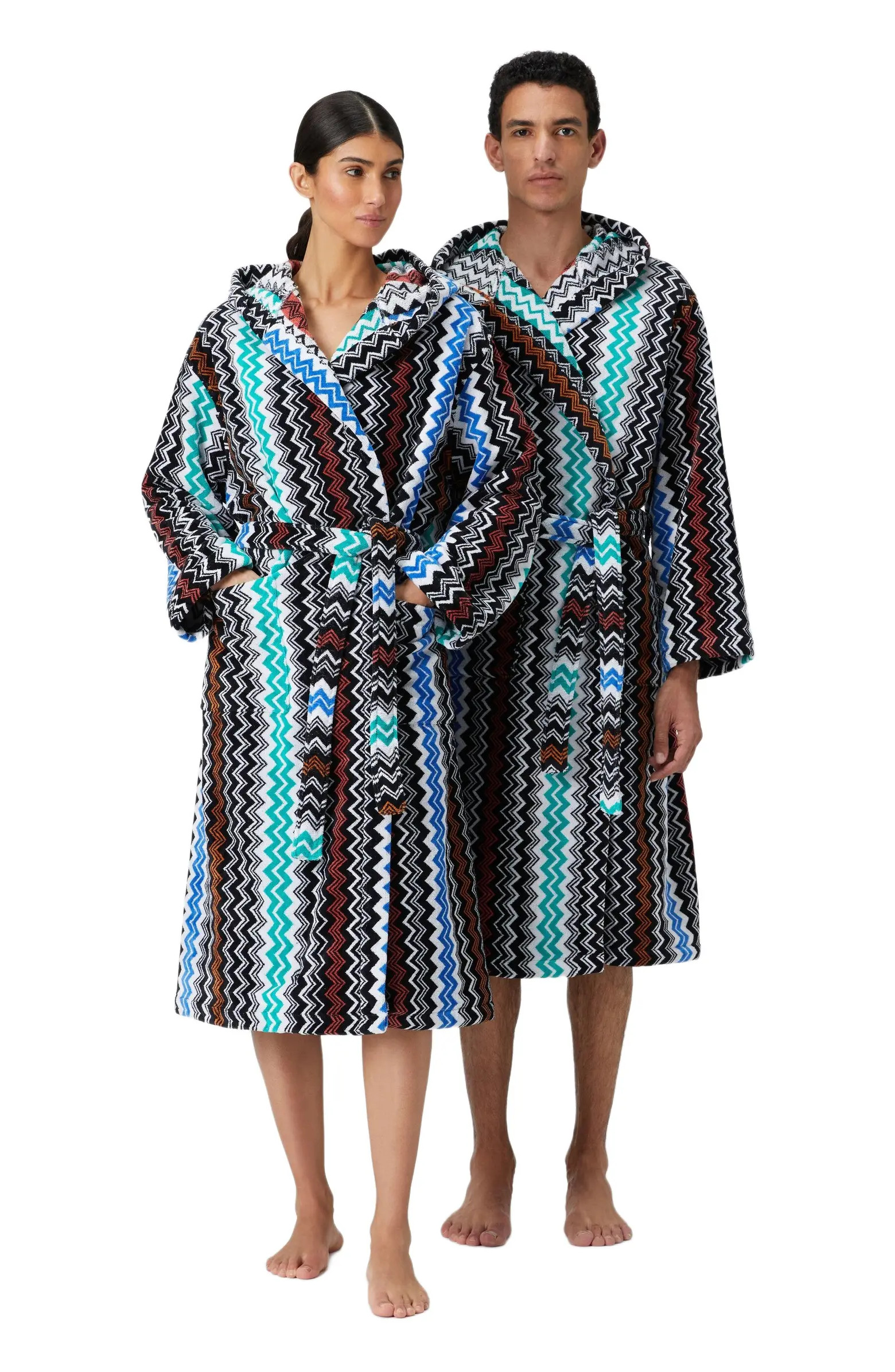 Missoni Home Neoclassic Bathrobe In Cotton Terry With Zigzag Pattern | Nordstrom | Nordstrom