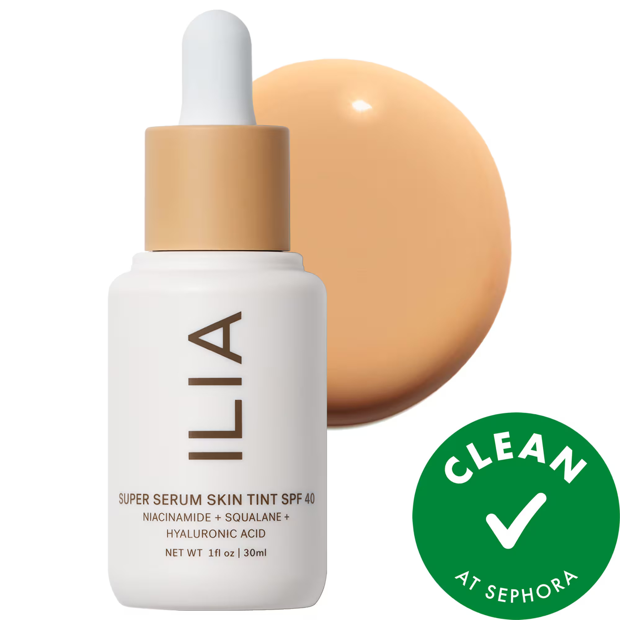 ILIA Super Serum Skin Tint SPF 40 - Fragrance-Free Foundation Shela ST8 1 oz / 30 mL | Sephora (US)