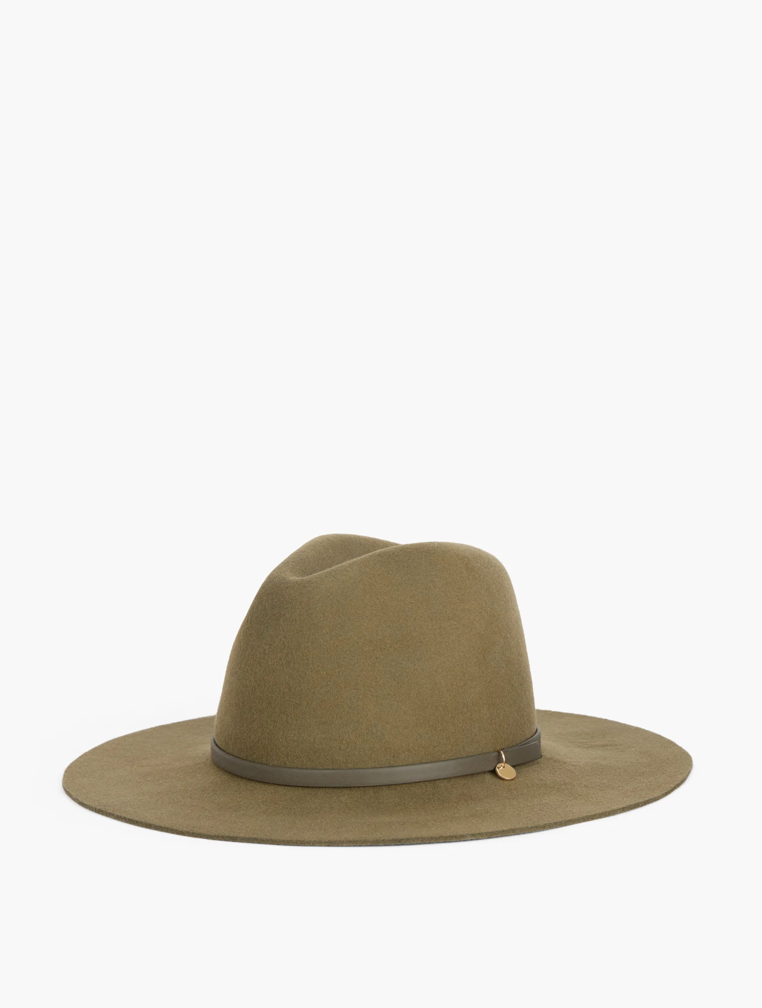 Wool Felt Fedora Hat - Oak Moss - XS/S Talbots | Talbots