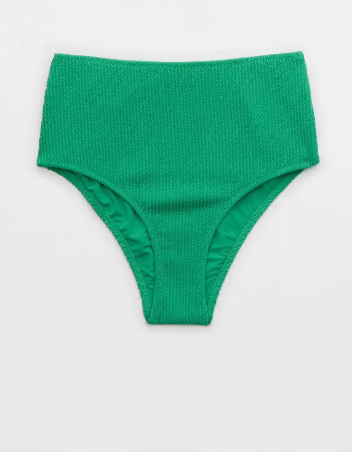 Aerie Crinkle High Waisted Cheeky Bikini Bottom | Aerie