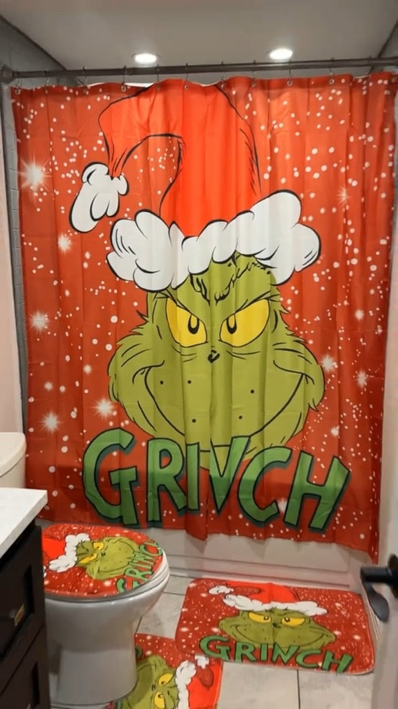 My little ones were so excited to see their bathroom transformed into the Grinch bathroom!

#LTKhome #LTKSeasonal #LTKHoliday